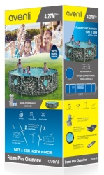 Avenli Frame Plus Round Clearview bazen 427x84cm - Img 4