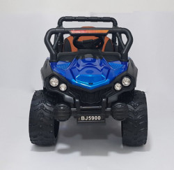 BAGI BJ-5900 - Dečiji Auto na akumulator sa kožnim sedištem i mekim gumama - funkcija ljuljanja - Plavi - Img 3