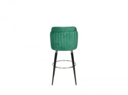Barska stolica DMT Tamno zelena - Crne hrom noge 550x620x1100 mm ( 776-007 ) - Img 2