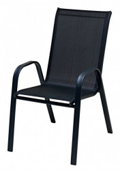 Baštenska stolica leknes čelik/tekstil crna ( 3786940 ) - Img 2