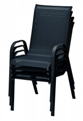 Baštenska stolica leknes čelik/tekstil crna ( 3786940 ) - Img 4