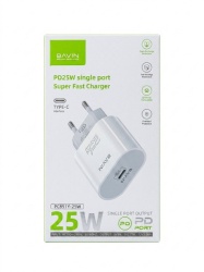 Bavin punjač 25W PD Type C bela - PC851Y ( 90073 )