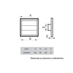 BB Link Plastična žaluzina 460x460mm   ( 284E )-2