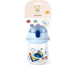 Bbo solja sa slamcicom i trakom (400ml) – blue ( 52145B )