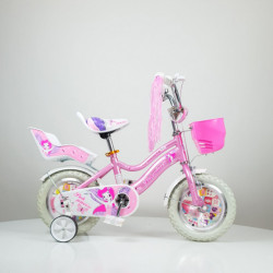 Bicikl 12" Princess model 710-12 sa pomoćnim točkovima - Pink - Img 2