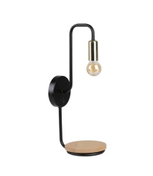 Bipi Zidna Lampa sa Prekidačem Crno Zlatna 1x40W E14 ( 15150 )