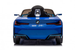 BMW i4 Dečiji Auto na akumulator sa kožnim sedištem i mekim gumama - Plavi - Img 3