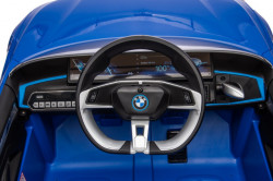 BMW i4 Dečiji Auto na akumulator sa kožnim sedištem i mekim gumama - Plavi - Img 12