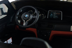 BMW X6 M Licencirani Dvosed na akumulator sa kožnim sedištem i mekim gumama - Crni ( BMW X6M ) - Img 5