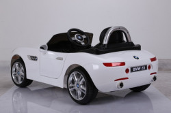 BMW Z8 2018 Licencirani auto za decu na akumulator sa kožnim sedištima i mekim gumama Beli - Img 6