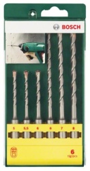 Bosch Komplet burgija za udarne bušilice SDS plus-5, 6 komada ( 2607019448 )