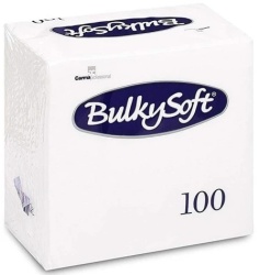 BulkySoft salveta bela 24x24cm 100/1 2sl (20 pak) ( 153-C32196E10 )