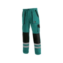 Canis Radne pantalone do struka luxy bright zeleno-crna vel.50 ( 67060 )