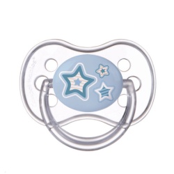 Canpol babies silikonska varalica 0-6m 22/580 1kom newborn baby blue stars ( 22/580_blu_new )