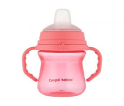 Canpol babies solja 150ml sa silikonskim kljunom (56/614) - pink ( 56/614_pin )  - Img 1