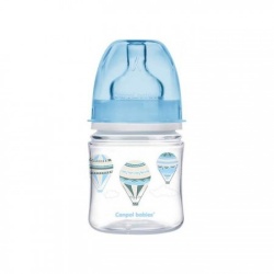 Canpol baby flašica 120ml široki vrat pp - easy start- clouds 32/224 ( 35/224_blu )-1