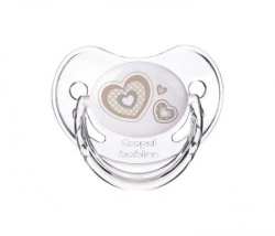 Canpol orthodontic  baby silikonska varalica 6-18m 22/566 "newborn baby" 1kom - hearts ( 22/566_bei )-1