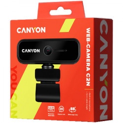 Canyon C2N 1080P full HD 2.0Mega fixed focus webcam with USB2.0 connector, 360 degree rotary view scope, built in MIC, Resolution 1920*1080 - Img 2
