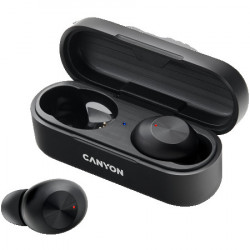 Canyon TWS-1 bluetooth headset, with microphone, black ( CNE-CBTHS1B )  - Img 3