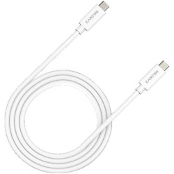 Canyon U4-CC-5A1M-E, USB4 type-C to type-C cable assembly 40G 1m 5A 240W white ( CNS-USBC44W )