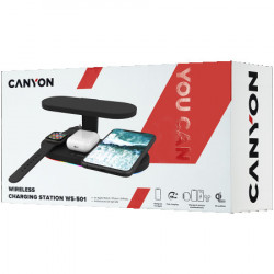 Canyon WS-501 5in1 wireless charger, with UV sterilizer black ( CNS-WCS501B )  - Img 8