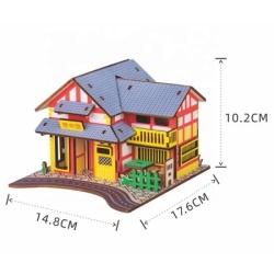 Čarolijashop 3d drvena puzzle - ČAJDŽIJNICA ( 718)-2