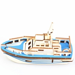 Čarolijashop 3d drvena slagalica - Mali brod ( 309)-3