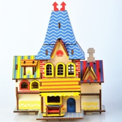Čarolijashop 3d drvena slagalica - Vila cveća ( 422)-2