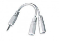 CCA-415W Gembird 3.5mm stereo plug to 2X3.5mm stereo socket 10cm audio splitter kabl - Img 2