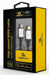 CCB-HDMIL-7.5M Gembird HDMI kabl, High speed, ethernet 3D/4K TV Select Plus Series blister 7,5m - Img 2