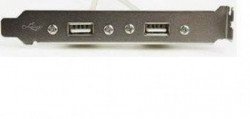 CCUSBRECEPTACLE Gembird Double USB Receptacles on bracket 25cm - Img 3