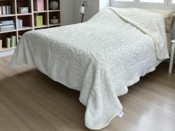 Ćebe Merinos 220x240cm A14 Etno Prljavo bela boja ( VLK000396-A14etno )