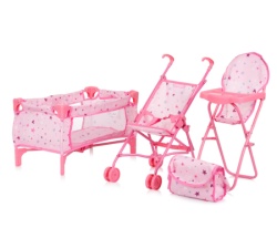 Chipolino Set za lutke 3u1 "Trixy" hearts ( KZKTR02402HE )