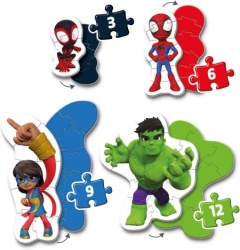 Clementoni My first puzzles 3-6-9-12 spidey marvel ( CL20836 ) -3