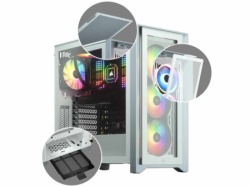 Corsair iCUE 4000X Mid-Tower/ATX/kaljeno staklo/bez napajanja/RGB/bela Kućište  ( CC-9011205-WW ) -1