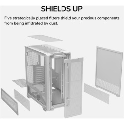 Cougar  MX600 White PC Case Mid Tower ( CGR-57C9W-RGB ) -7