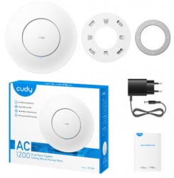 Cudy AP1300 AC1200 gigabit wireless access point, dual band, 1xGbit WAN/LAN (PoE), AP/Router/RE/WISP - Img 1