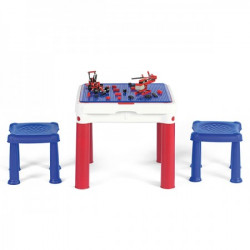 Curver sto dečiji constructable sa dve stolice set, crvena/plava/bela ( CU 227497 )