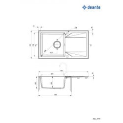 Deante evora granitna sudopera zqj s113 - Img 2