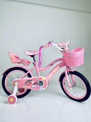 Deciji bicikl sa pomoćnim točkovima Pony Bike 723-16 roze