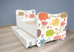 Dečiji krevet 160x80 cm happy kitty+fioka LITTLE ELEPHANT ( 7450 ) - Img 2