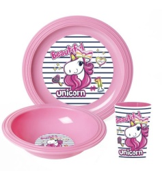 Deciji pribor za jelo 3u1 unicorn ( 48/10089 )