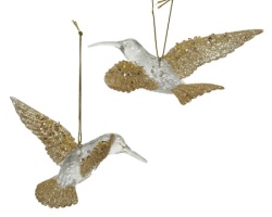 Dekordom dekoracija - hanging hummingbird 14cm - transparent/gold - kmg ( 045591 )