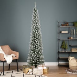 Dekordom novogodišnja jelka pencil pine snowy 210cm ( 045421 )