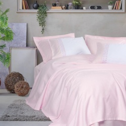 Dekordom posteljina cb set serenity bamboo saten sa prekrivačem - spruce ( 045313 )