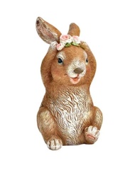 Dekordom Uskršnja dekoracija bunny with wreath 13cm 10035517 ( 039736 )