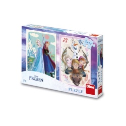 Dino frozen: ana i elsa puzzle set 2x77 delova ( 11164 )