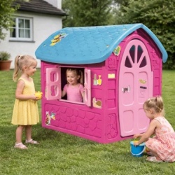 Dohany Velika Kućica za decu 111x120x113cm ROZE ( 502788 )