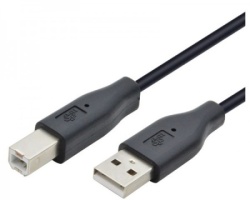 E-green Kabl usb 2.0 a-usb 2.0 b m/m 3m crni ( 44161 )