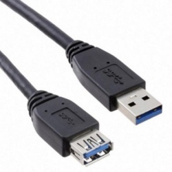 E-green usb 3.0 a - usb 3.0 a m/f 1.8m crni Kabl ( 50879 )